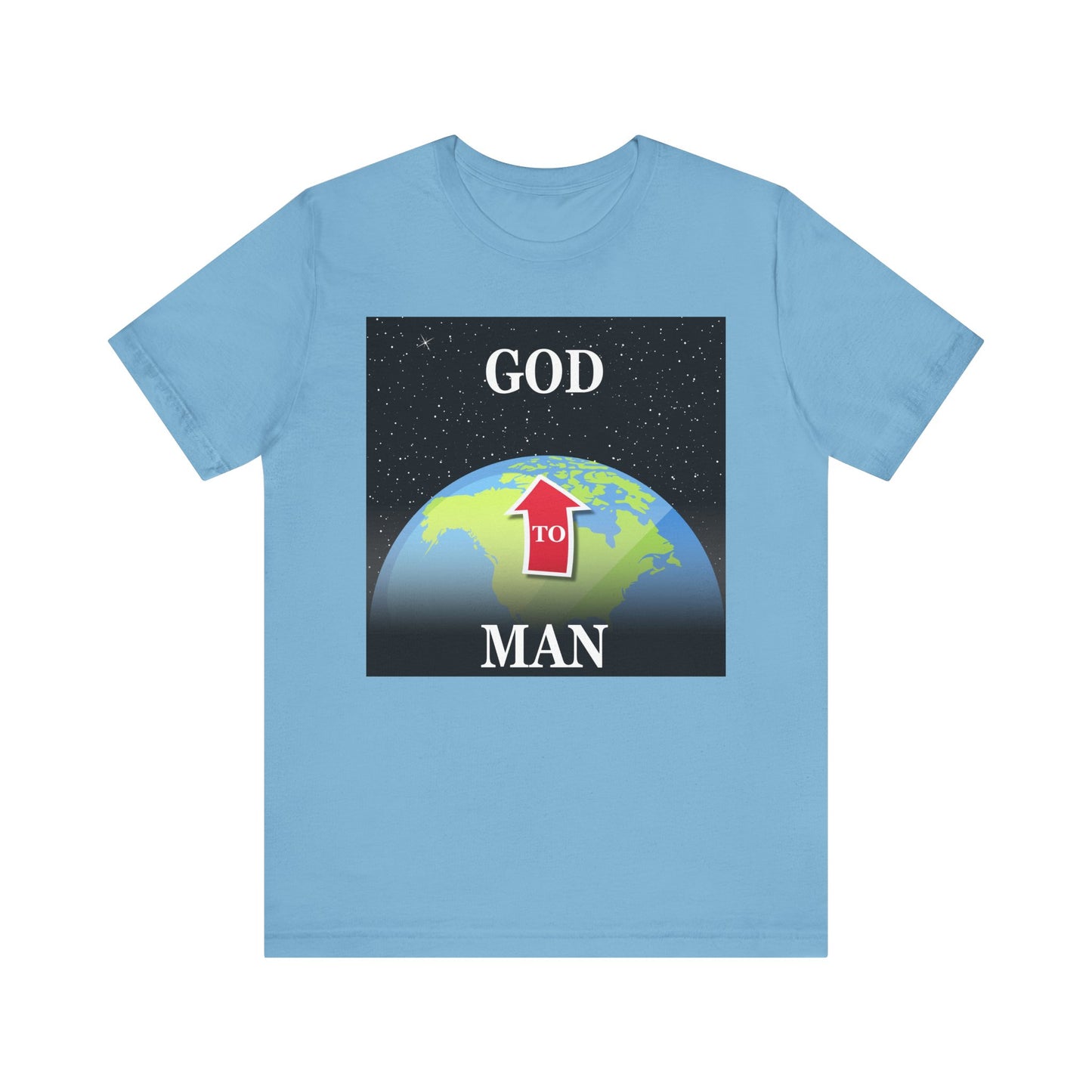 MAN to GOD - Inspirational Unisex Jersey Tee - 'Man to God Graphic Shirt