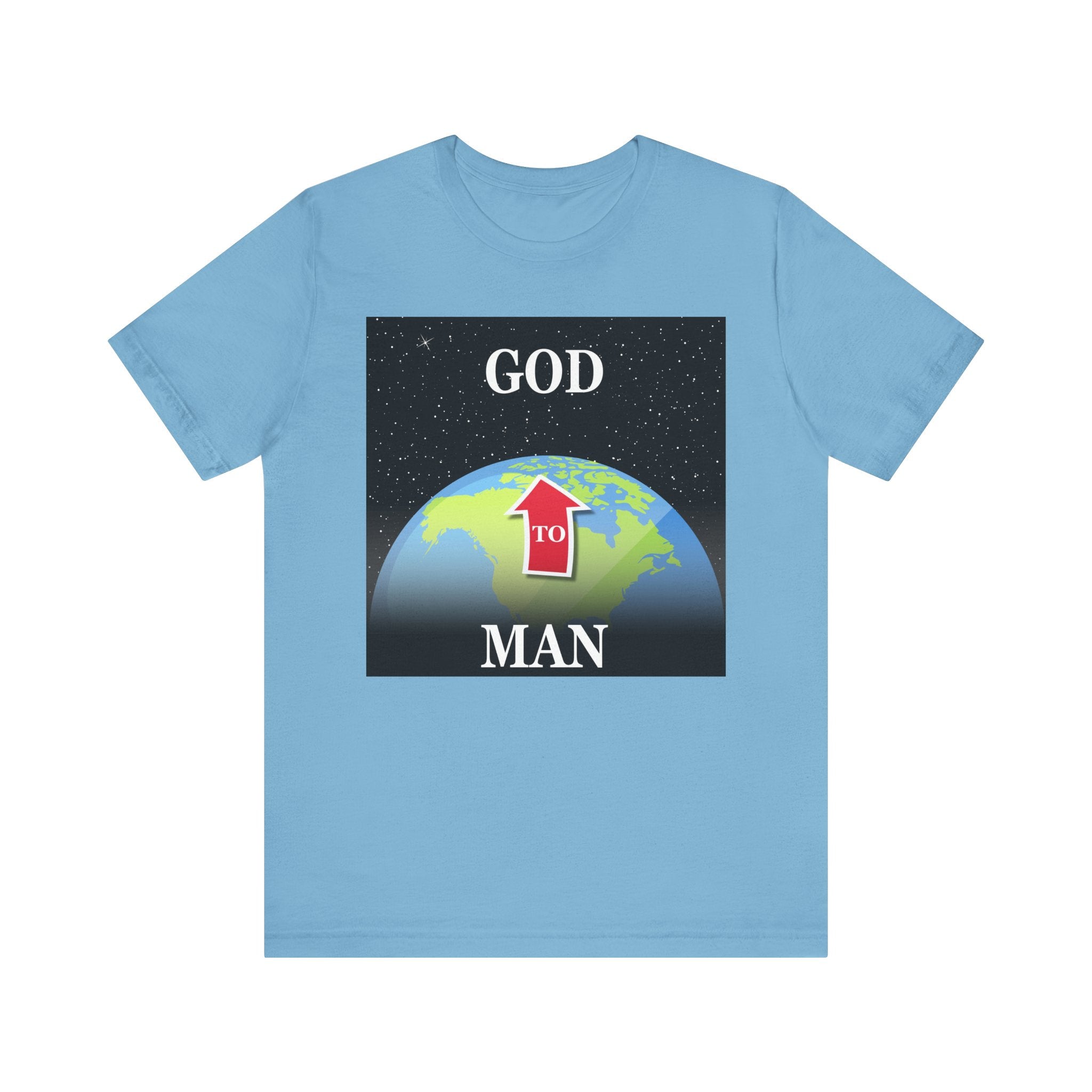 MAN to GOD - Inspirational Unisex Jersey Tee - 'Man to God Graphic Shirt