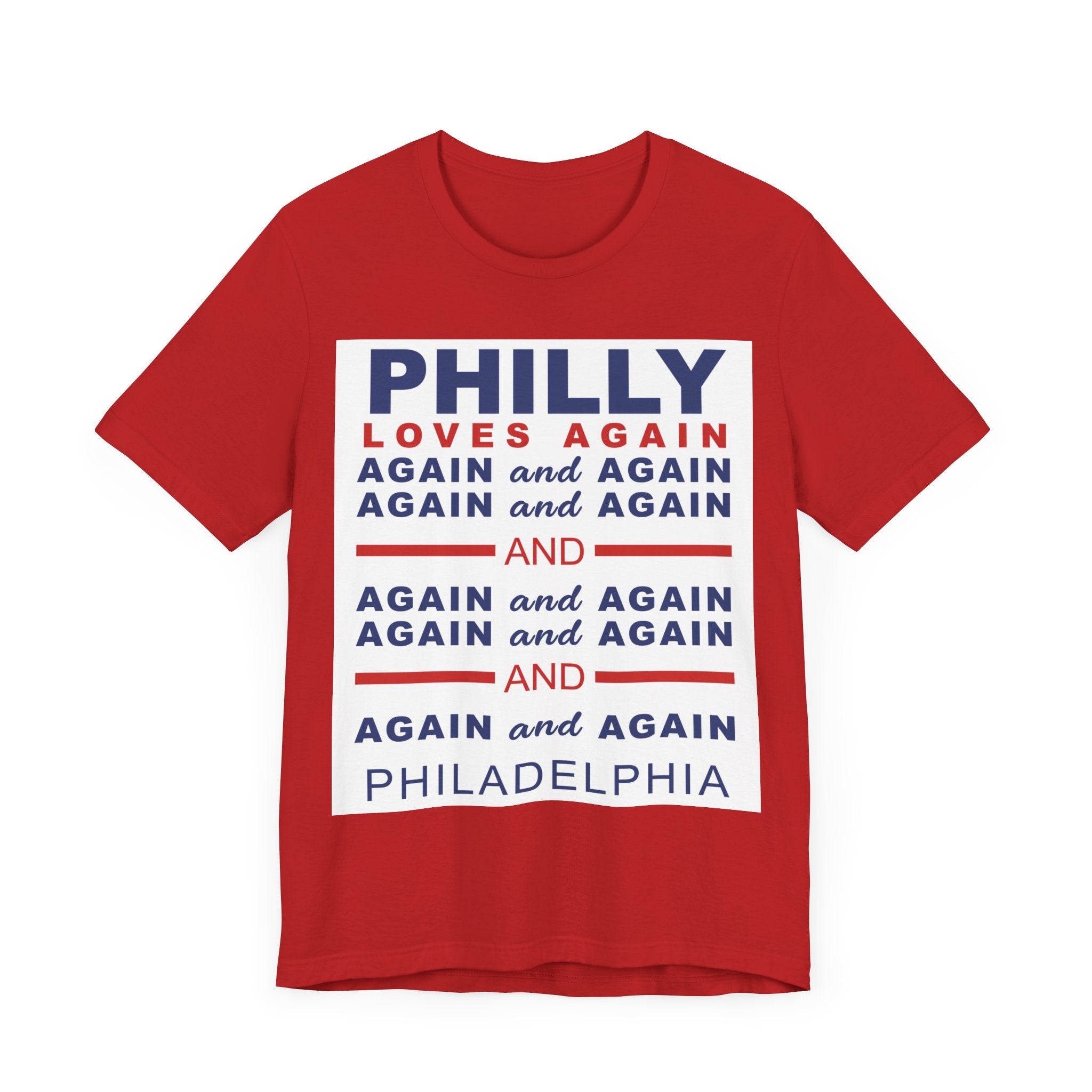 PHILLY LOVES AGAIN AND AGAIN AND AGAIN Unisex Heavy Cotton Tee