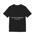 PEACE MAKER - Child of GOD -(white letters) Unisex Jersey Short Sleeve Tee, Casual T-Shirt for Everyday Wear, Gift for Birthdays, Trendy Graphic Tee, Comfortable Summer Top, [...]