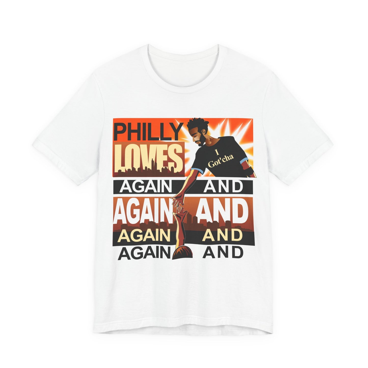 Philly Pride! - M – Helping Hand Up -Unisex Cotton Crew Tee