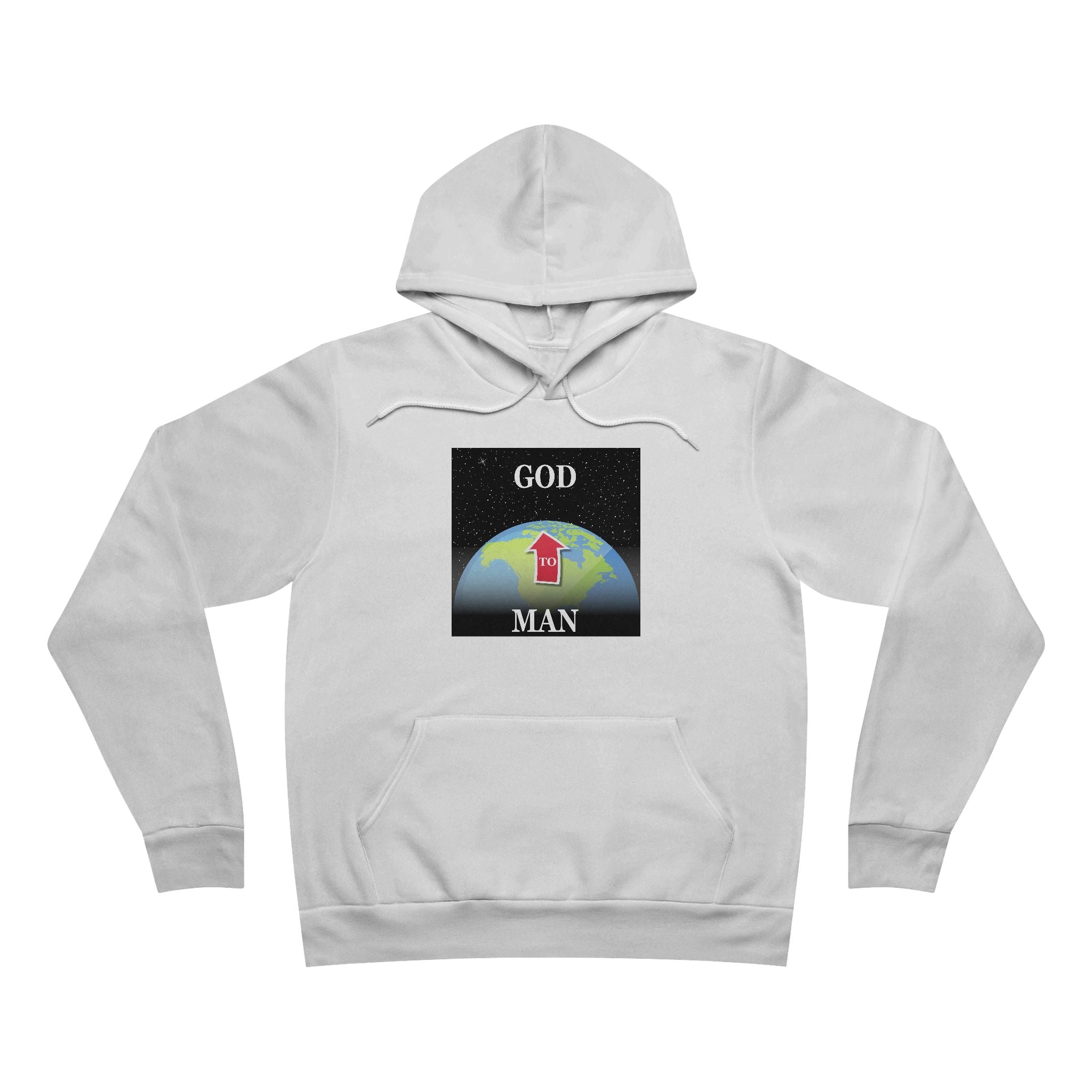 "Man to GOD" - Unisex Pullover Hoodie - Graphic, Cozy Casual Wear, Spiritual Gift, Unisex Outerwear, Daily Comfort, Motivational Apparel
