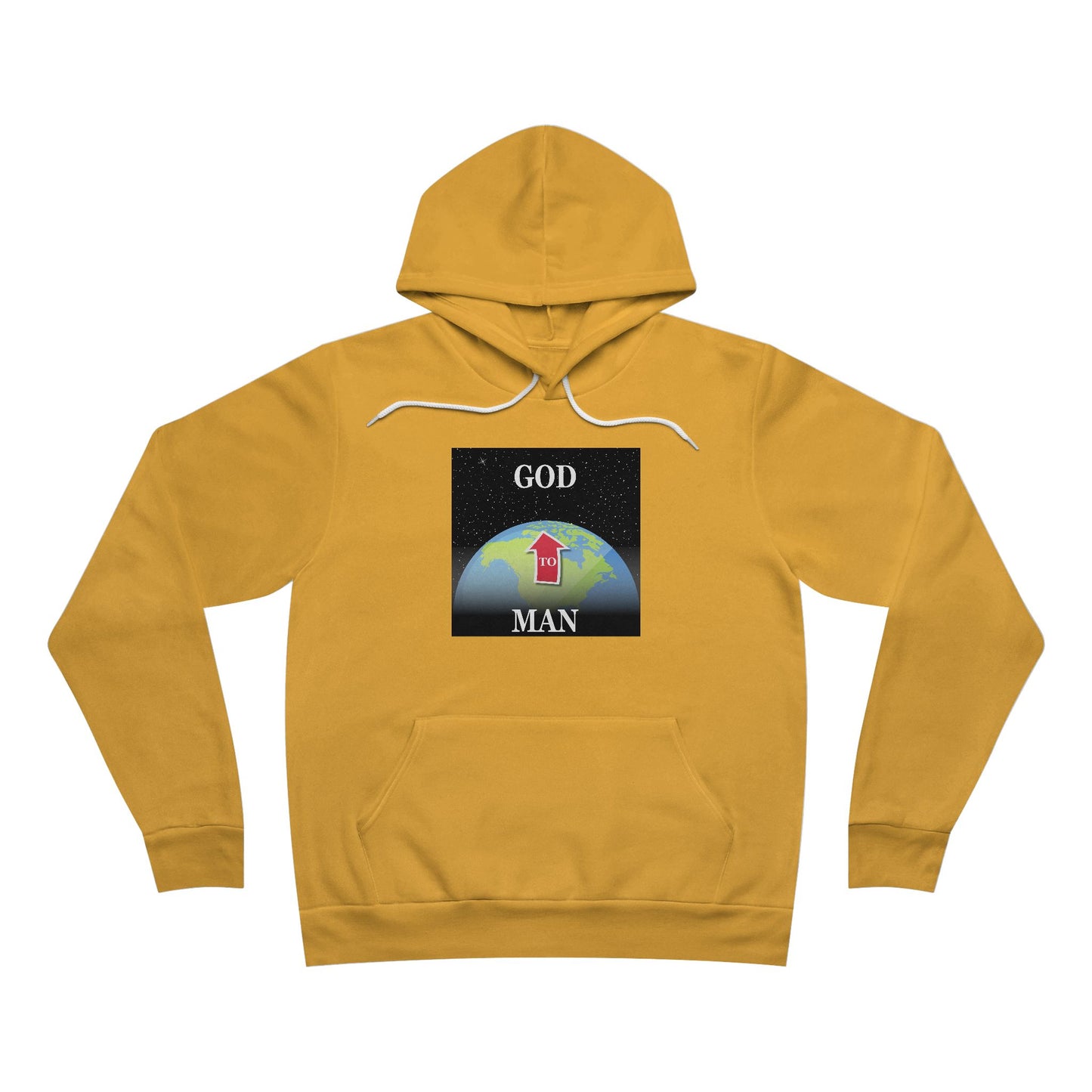 "Man to GOD" - Unisex Pullover Hoodie - Graphic, Cozy Casual Wear, Spiritual Gift, Unisex Outerwear, Daily Comfort, Motivational Apparel