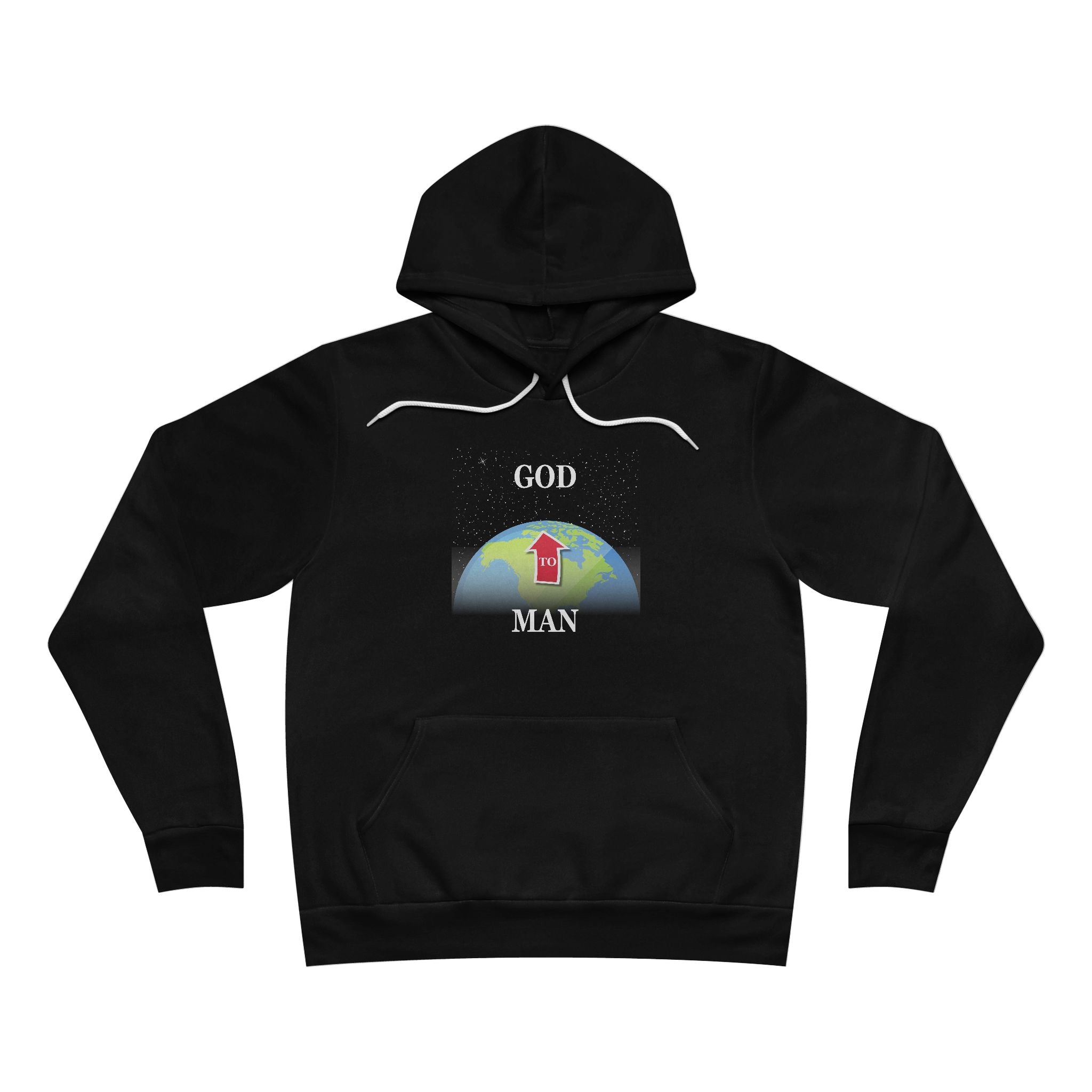 "Man to GOD" - Unisex Pullover Hoodie - Graphic, Cozy Casual Wear, Spiritual Gift, Unisex Outerwear, Daily Comfort, Motivational Apparel