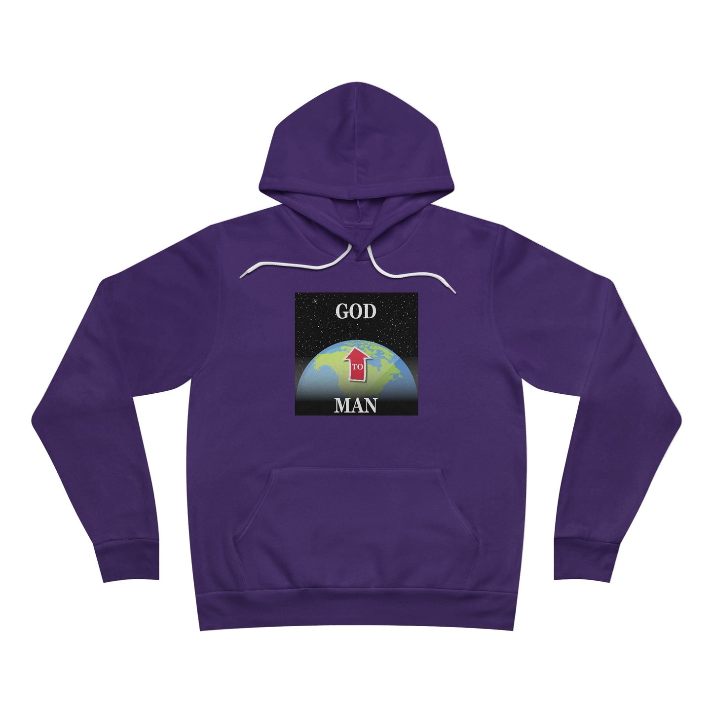 "Man to GOD" - Unisex Pullover Hoodie - Graphic, Cozy Casual Wear, Spiritual Gift, Unisex Outerwear, Daily Comfort, Motivational Apparel