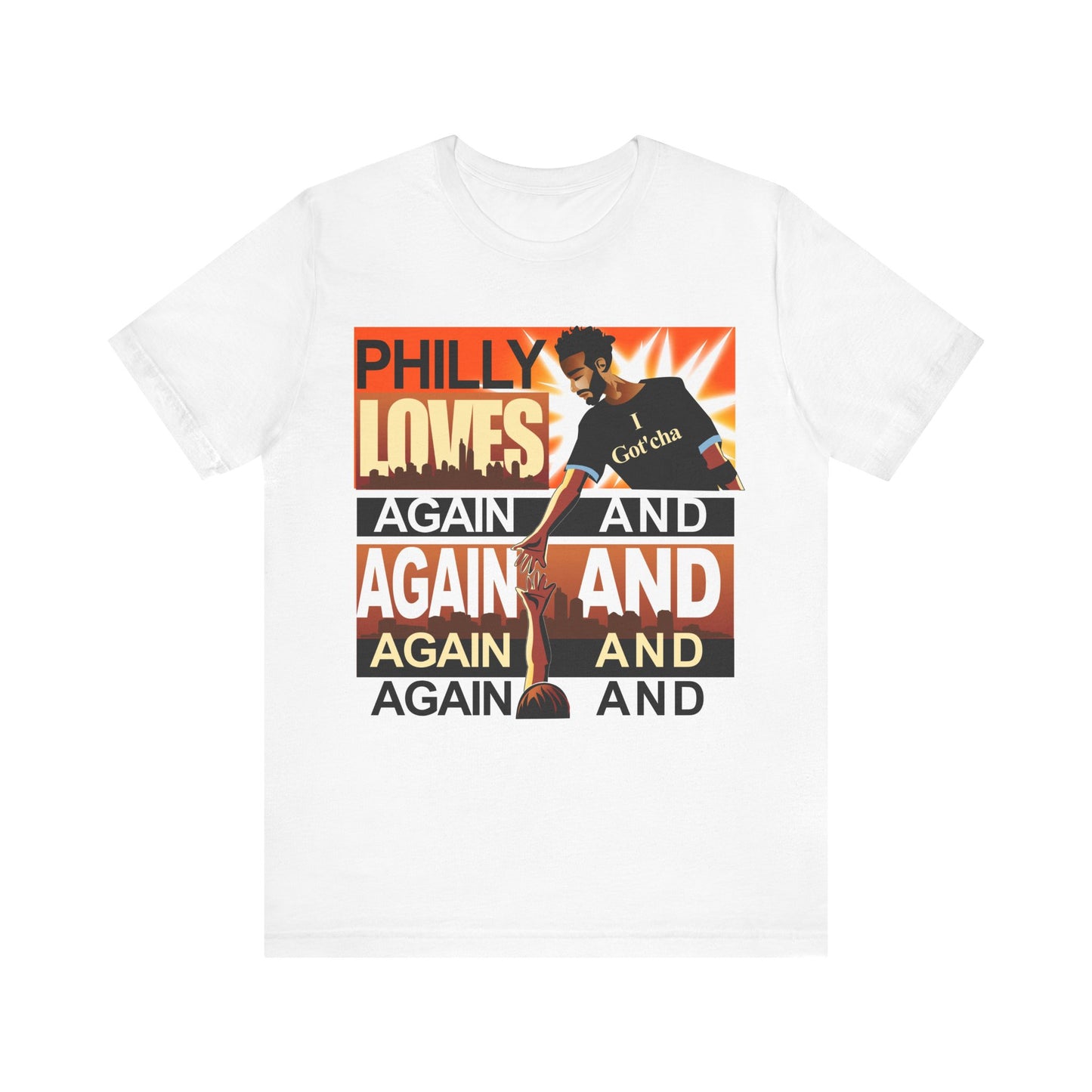 Philly Pride! - M – Helping Hand Up -Unisex Cotton Crew Tee