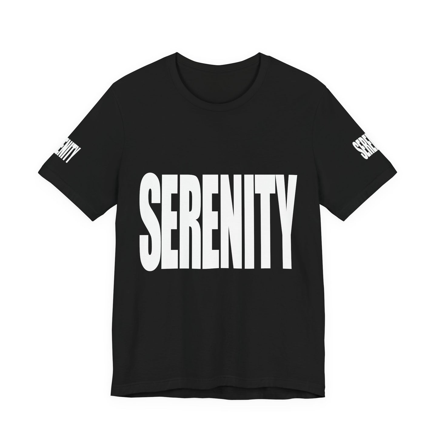 "SERENITY" -  Unisex Jersey Tee - Casual Style, Everyday Wear, Gift for Friends, Summer Wardrobe Essential, Graphic Tee