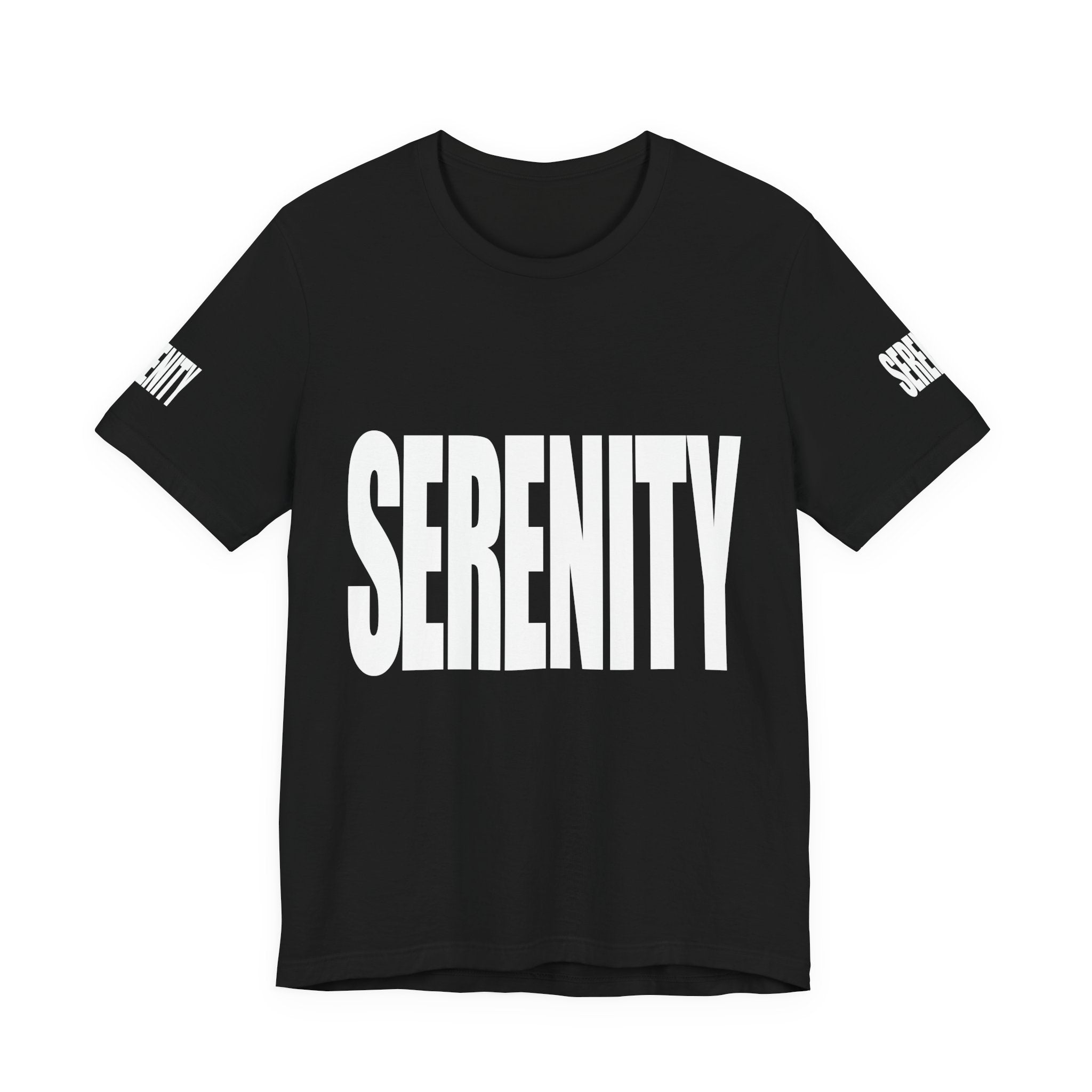 "SERENITY" -  Unisex Jersey Tee - Casual Style, Everyday Wear, Gift for Friends, Summer Wardrobe Essential, Graphic Tee
