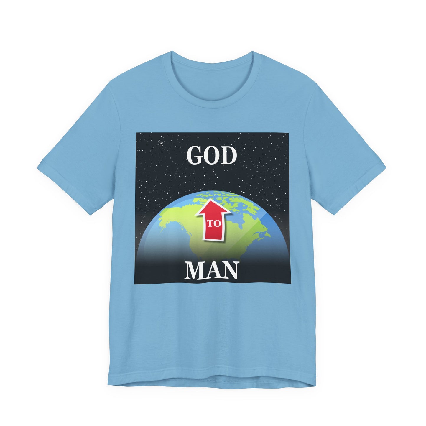 MAN to GOD - Inspirational Unisex Jersey Tee - 'Man to God Graphic Shirt