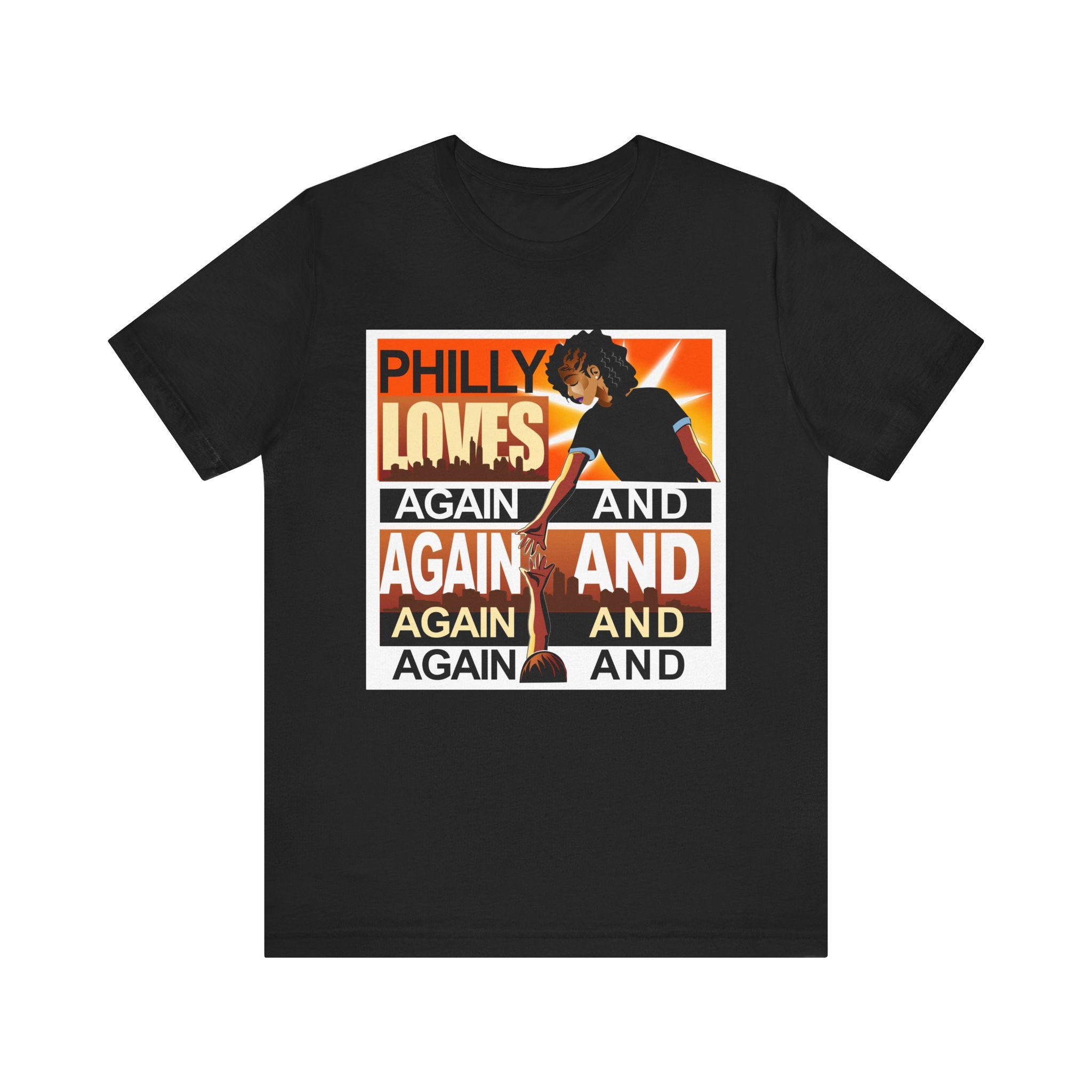 Philly Pride! - F – Hand Up - Unisex Garment-Dyed T-shirt