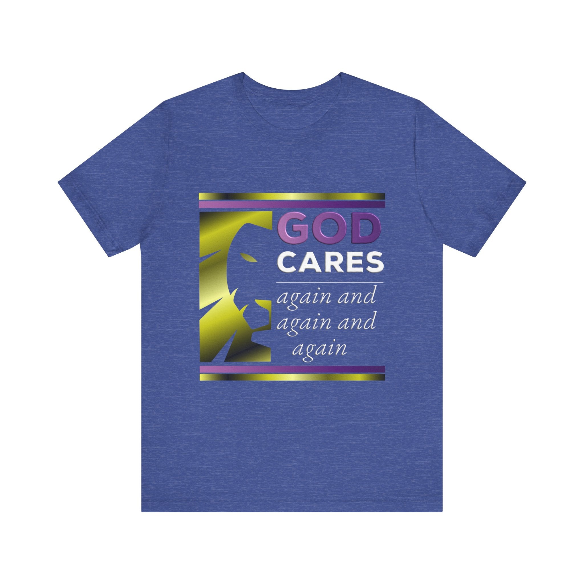 God Cares - Gold Lion - Unisex  T-Shirt