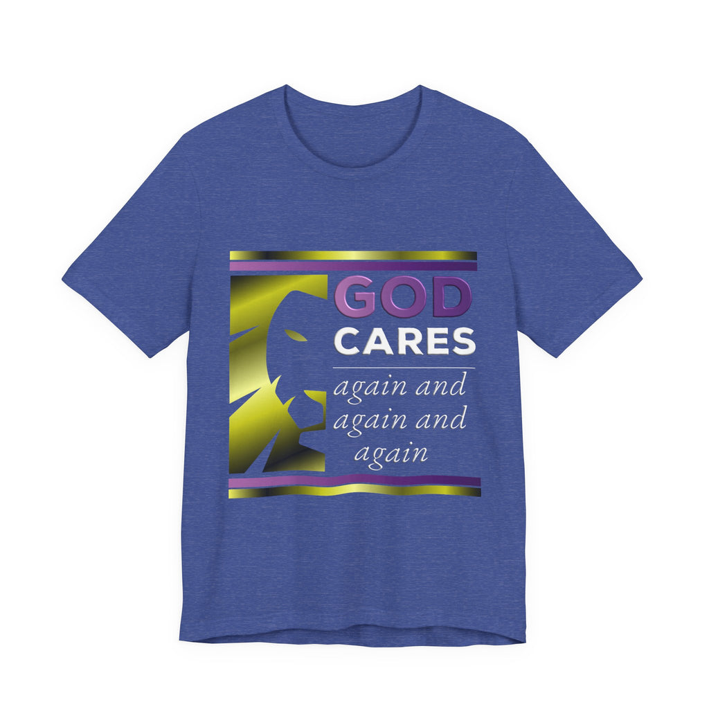 God Cares - Gold Lion - Unisex  T-Shirt