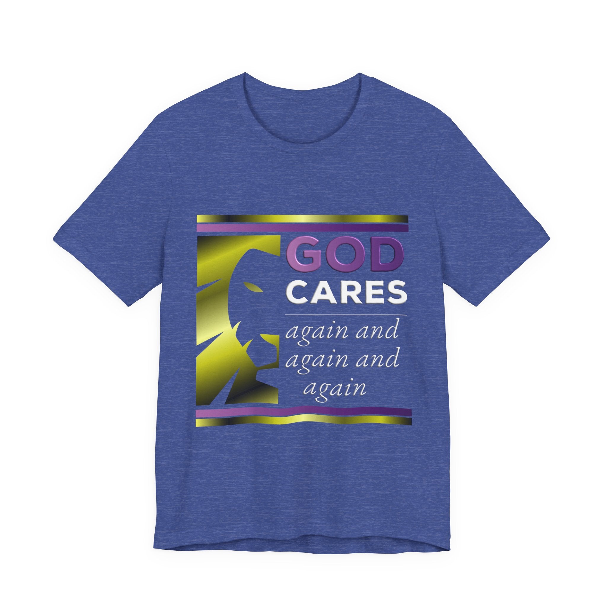 God Cares - Gold Lion - Unisex  T-Shirt