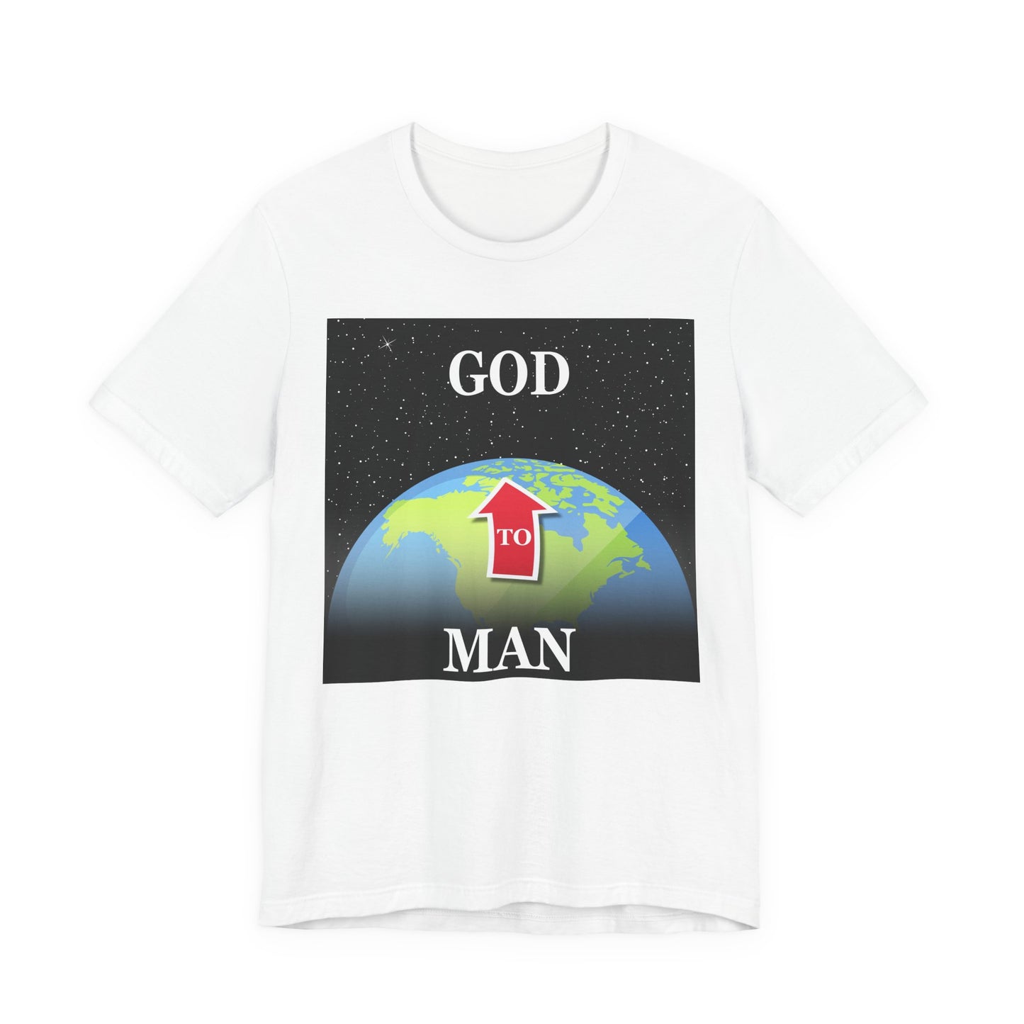 MAN to GOD - Inspirational Unisex Jersey Tee - 'Man to God Graphic Shirt