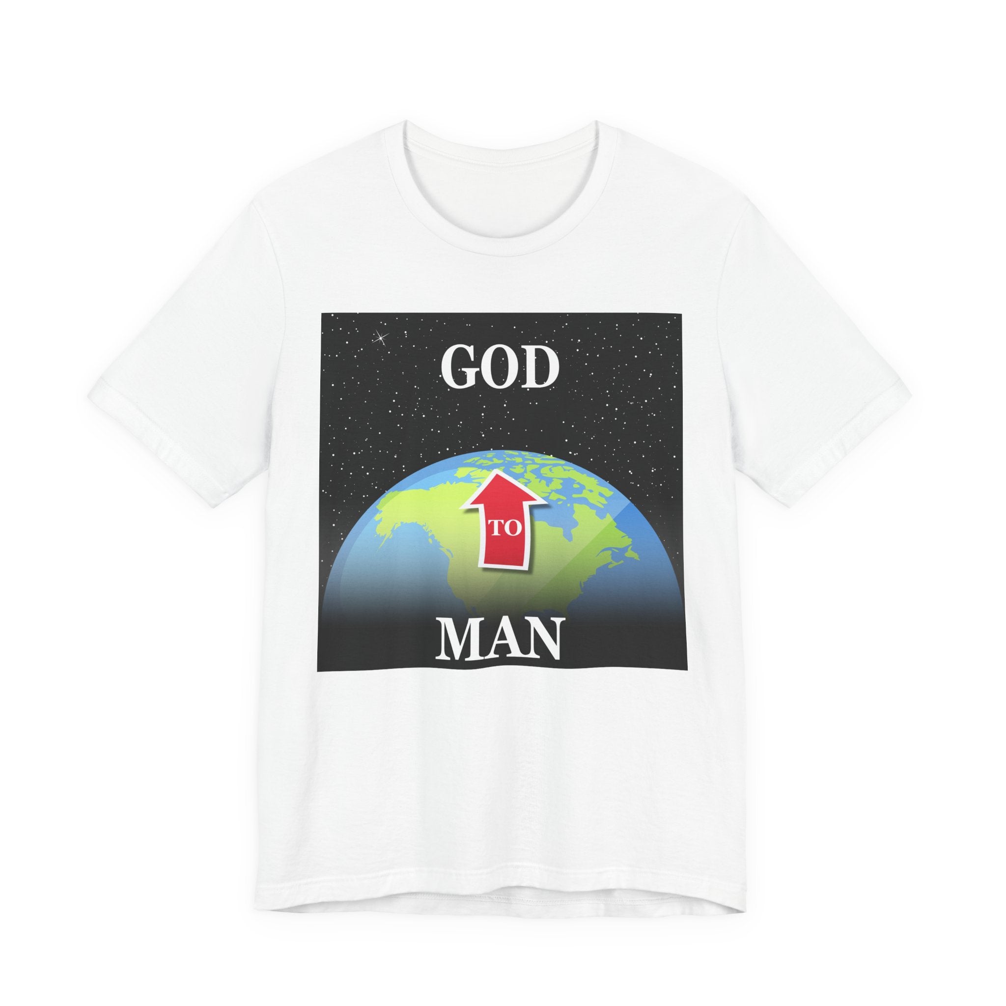 MAN to GOD - Inspirational Unisex Jersey Tee - 'Man to God Graphic Shirt