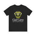 God Cares - Lion Shield - Inspiring Unisex Short Sleeve Tee