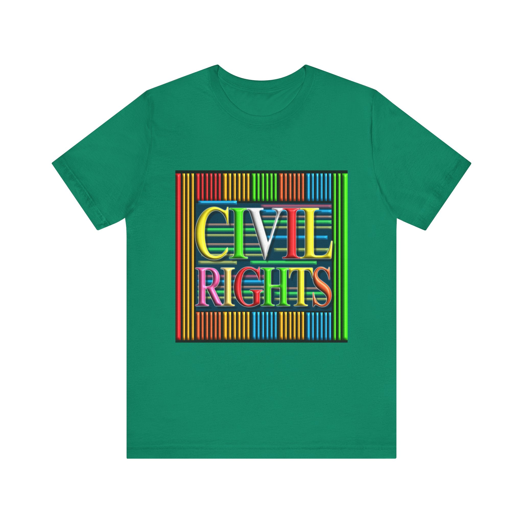 Civil Rights Unisex Short Sleeve Tee - Colorful Graphic Shirt for Activism
