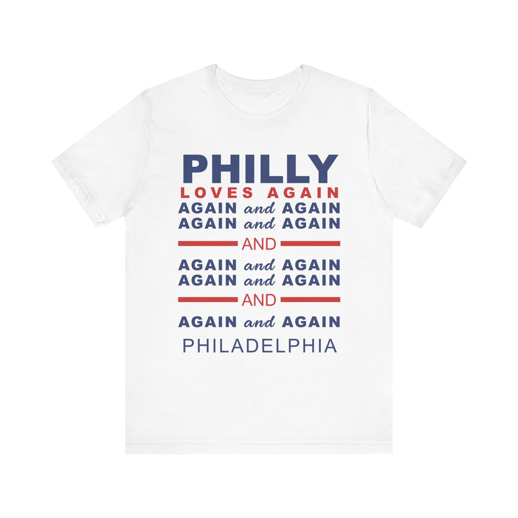 PHILLY LOVES AGAIN AND AGAIN AND AGAIN Unisex Heavy Cotton Tee