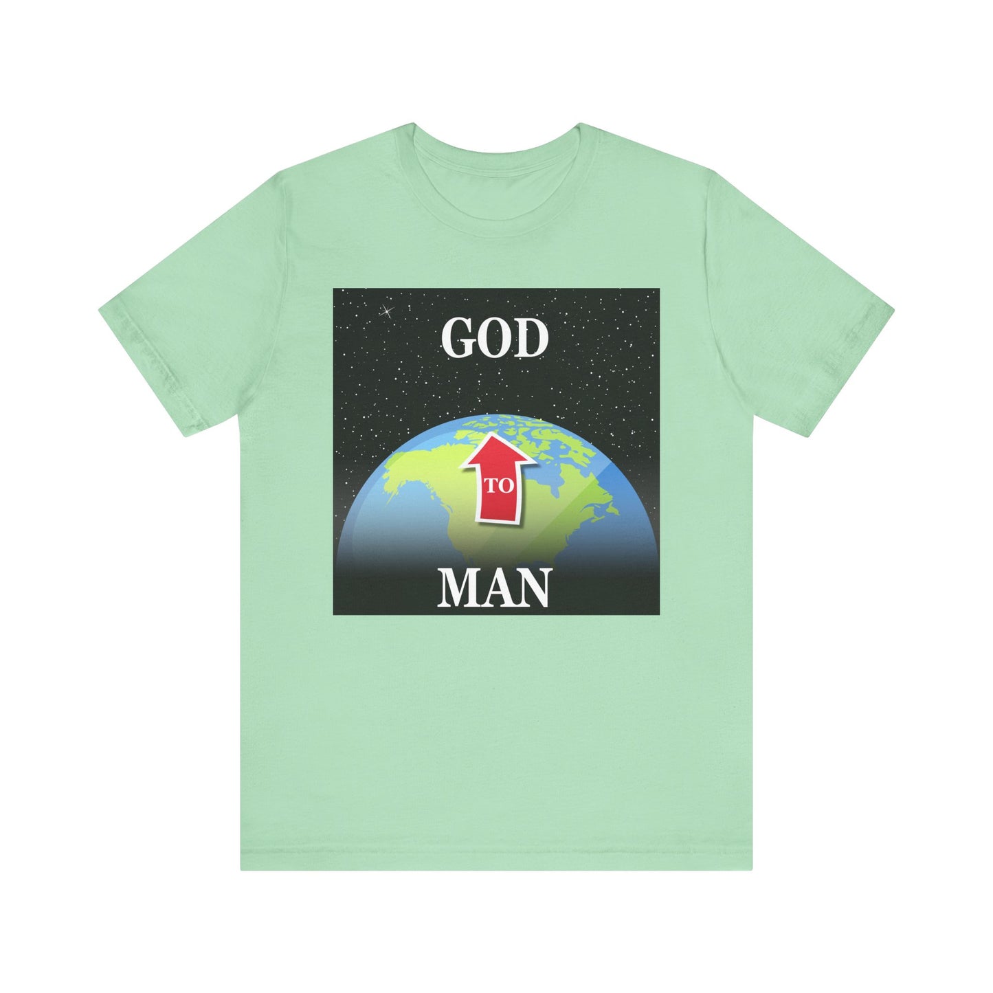 MAN to GOD - Inspirational Unisex Jersey Tee - 'Man to God Graphic Shirt