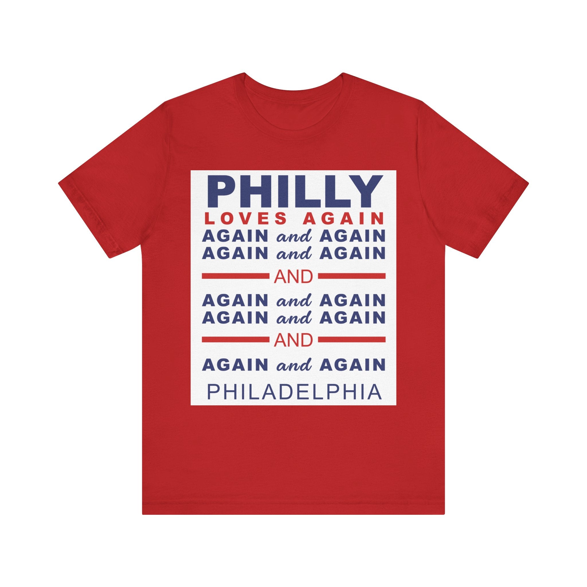 PHILLY LOVES AGAIN AND AGAIN AND AGAIN Unisex Heavy Cotton Tee