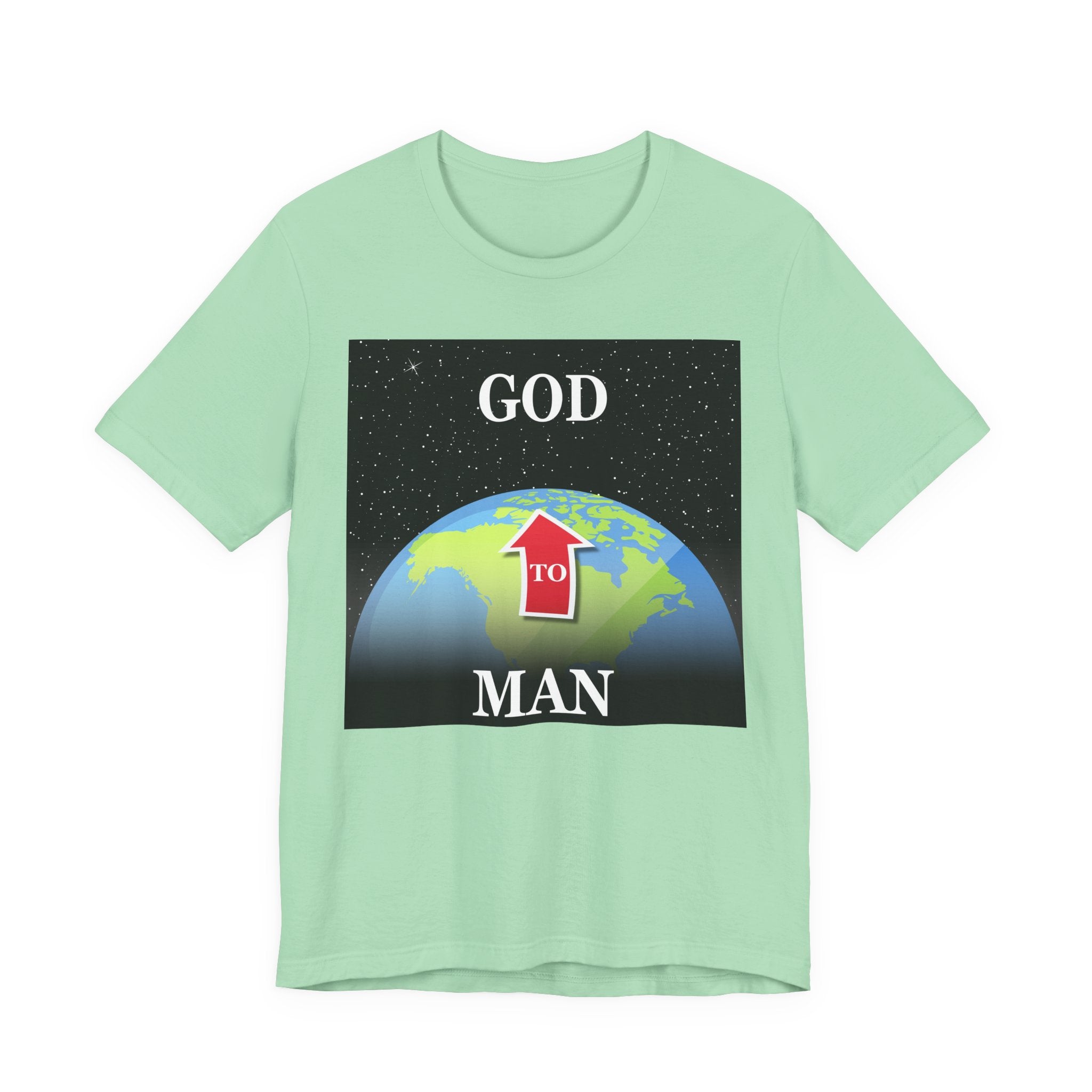 MAN to GOD - Inspirational Unisex Jersey Tee - 'Man to God Graphic Shirt