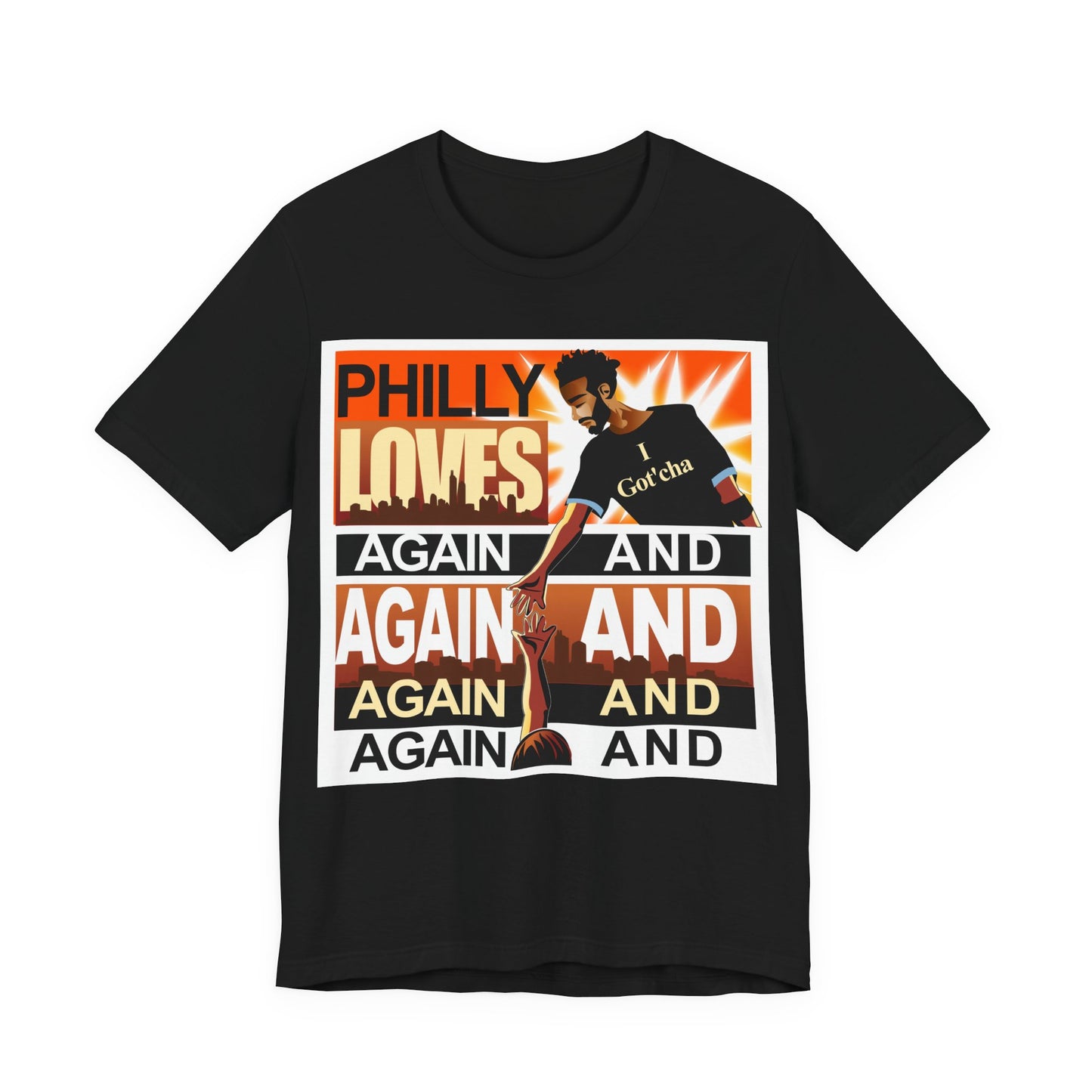 Philly Pride! - M – Helping Hand Up -Unisex Cotton Crew Tee