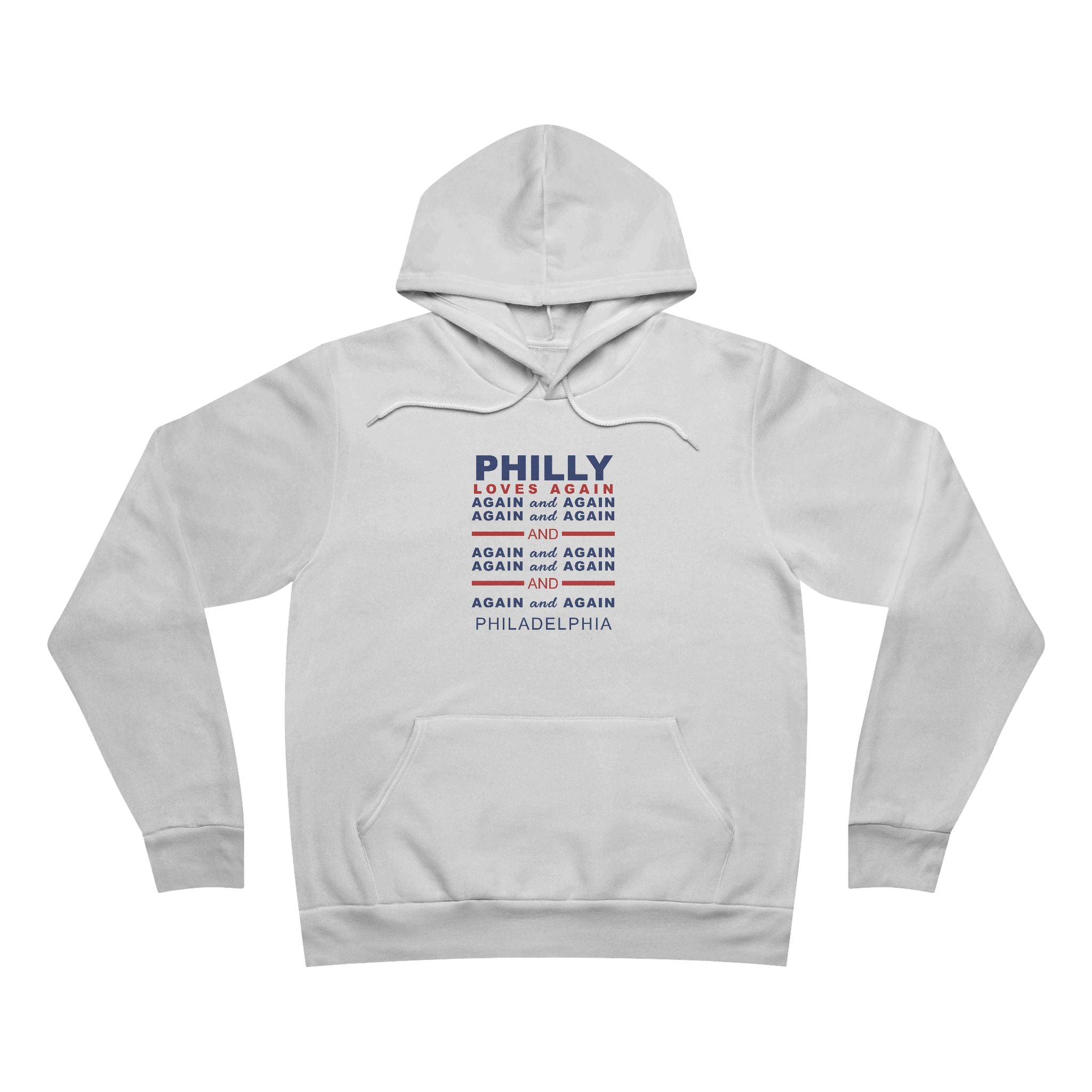 Philly Loves Again and Again -  Unisex Sponge Fleece Pullover Hoodie