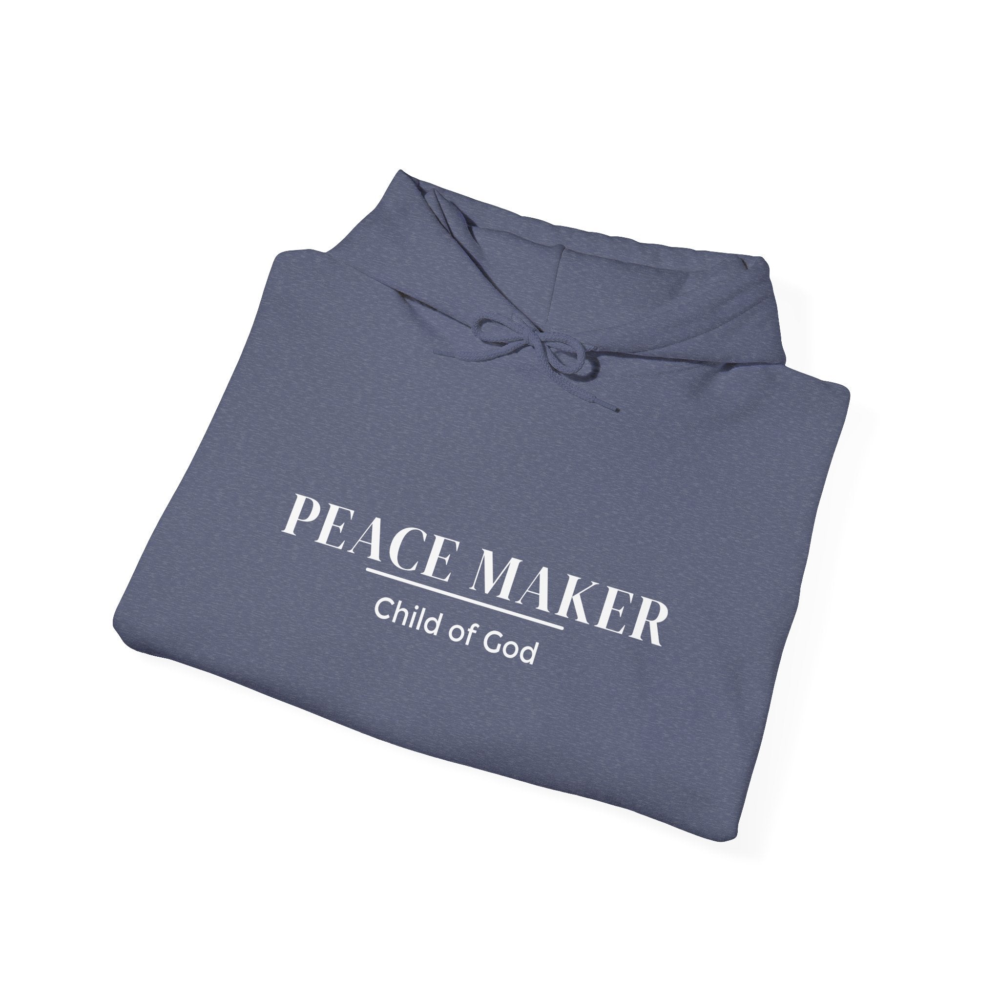 <b>PEACE MAKER</b> - Child of God (white letters) - Unisex Heavy Blend™ Hooded Sweatshirt