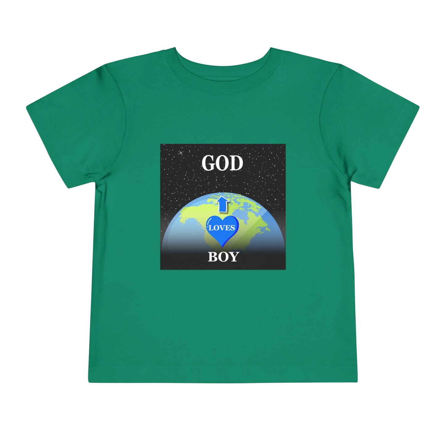 God Loves Boy Toddler Tee - Adorable Children's Shirt, Birthday Gift, Toddler Clothing, Faith-Based Tee, Cute Kids Apparel