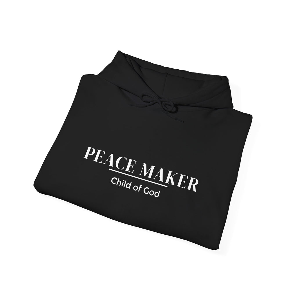 <b>PEACE MAKER</b> - Child of God (white letters) - Unisex Heavy Blend™ Hooded Sweatshirt