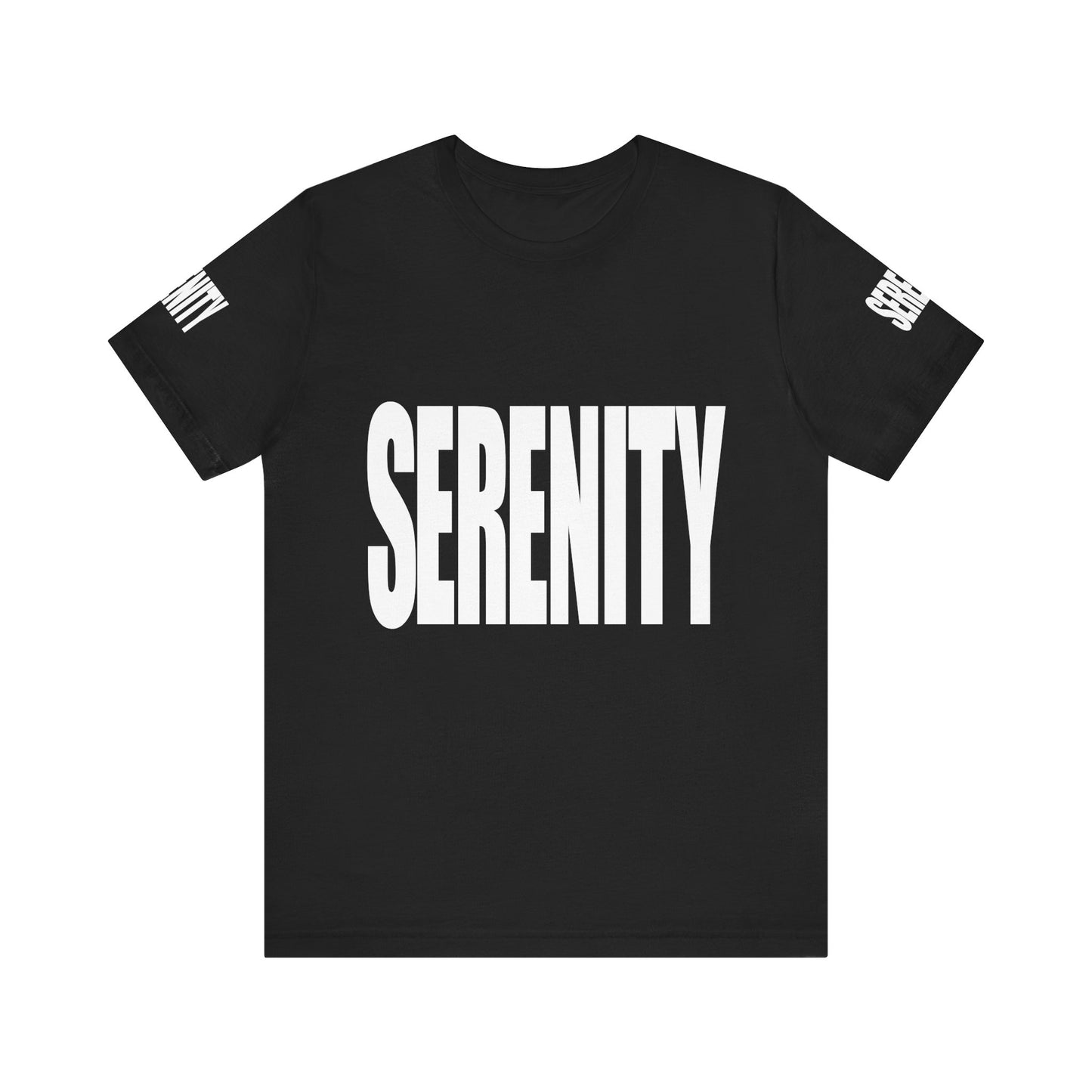 "SERENITY" -  Unisex Jersey Tee - Casual Style, Everyday Wear, Gift for Friends, Summer Wardrobe Essential, Graphic Tee