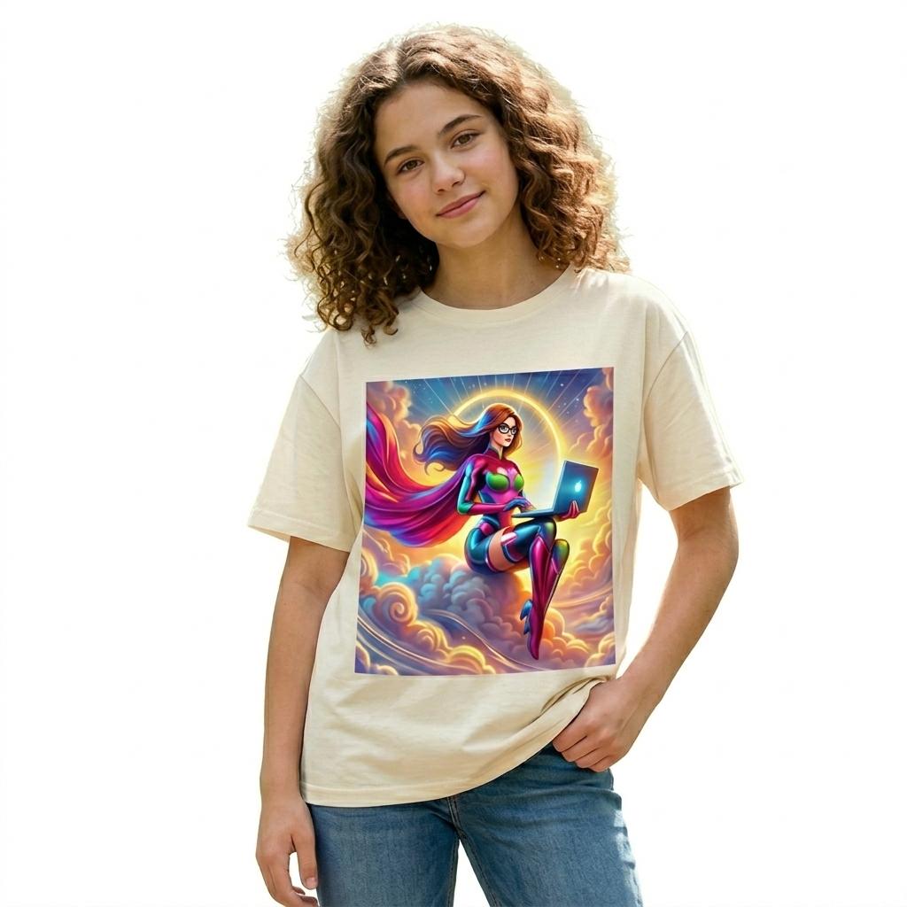 <b>Laptop Girl Sitting on a Cloud</b>